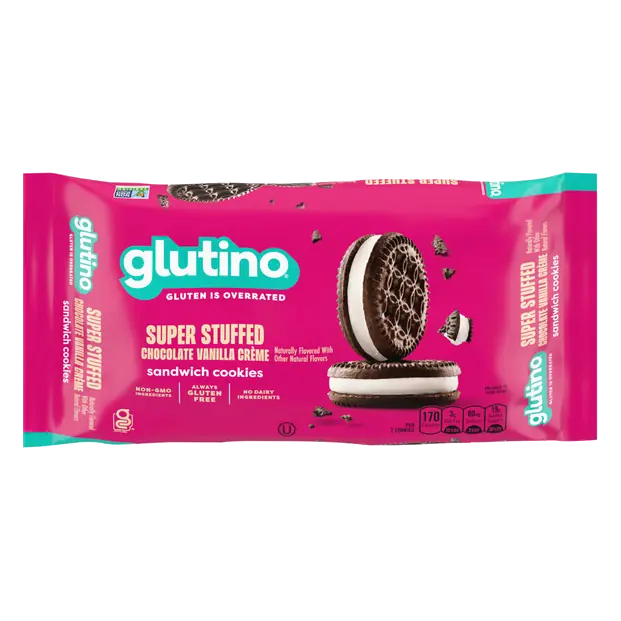 Gluten Free Stuffed Chocolate Vanilla Creme Sandwich Cookies
