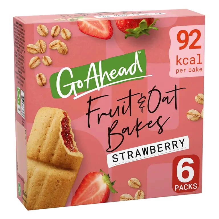 Fruit & Oat Bakes 6 x 25g Strawberry Multipack Snack Bars