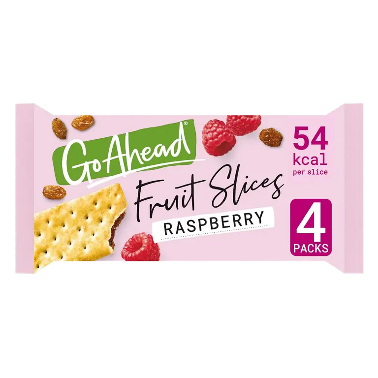 Raspberry Crispy Fruit Slices Multipack Snack Bars 4x44g