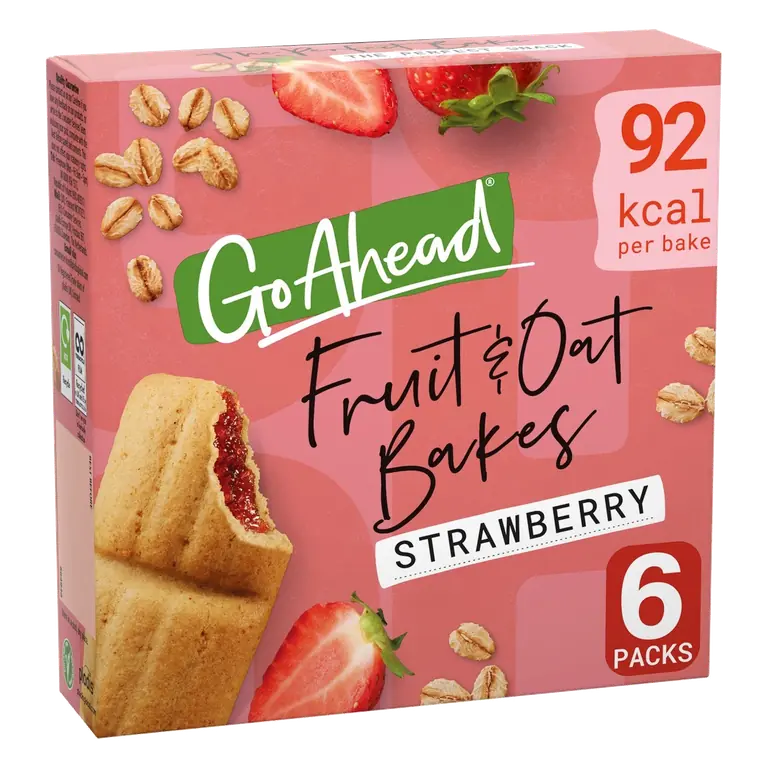 Strawberry Fruit & Oat Bakes 6x35g