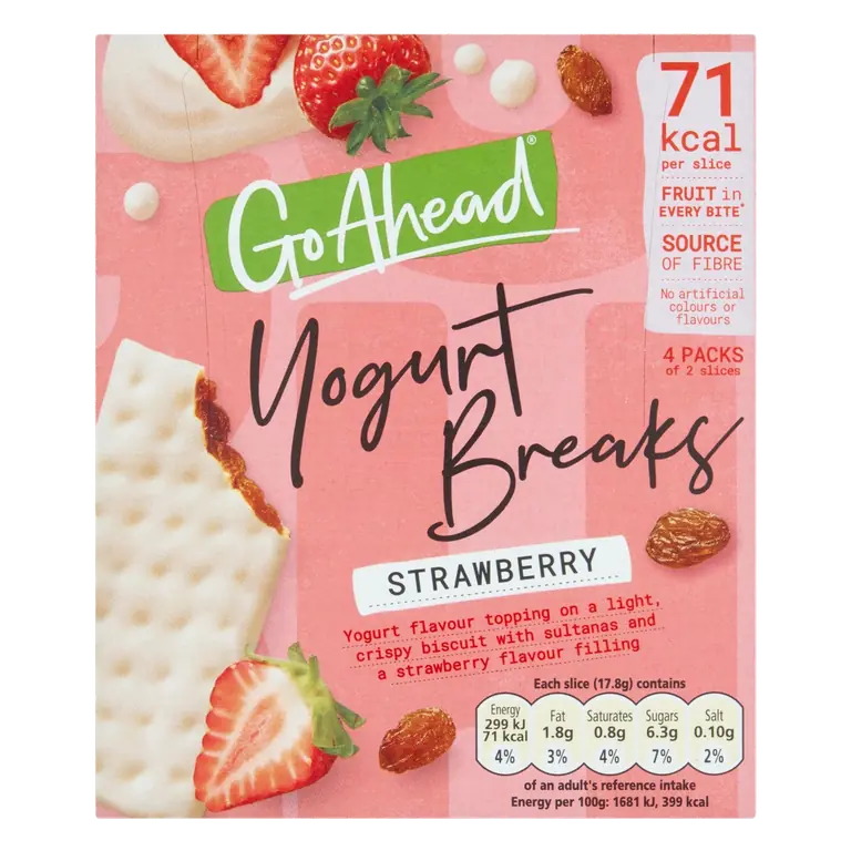 Strawberry Fruit Yogurt Breaks Snack Bars 4 Pack Multipack