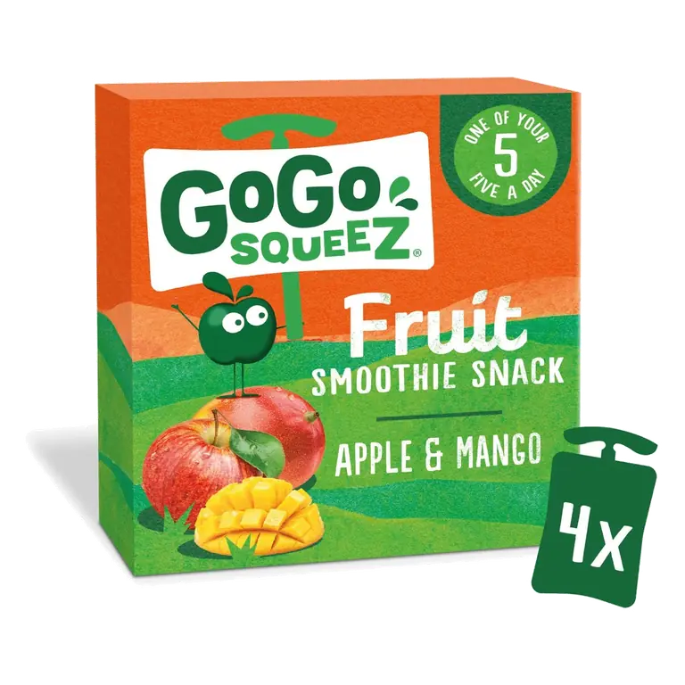 SqueeZ Fruit Smoothie Snack Apple and Mango