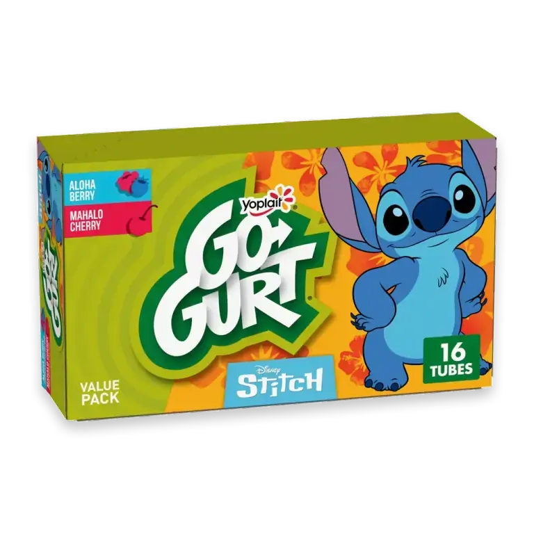 Disney Stitch Cherry and Berry Yogurt Tubes