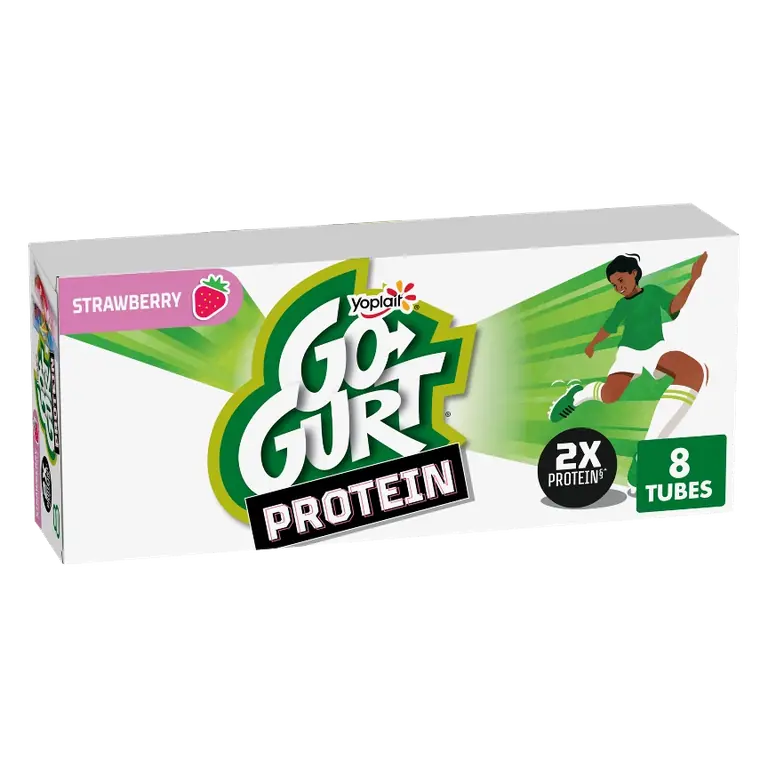 Protein Strawberry Yogurt Tubes