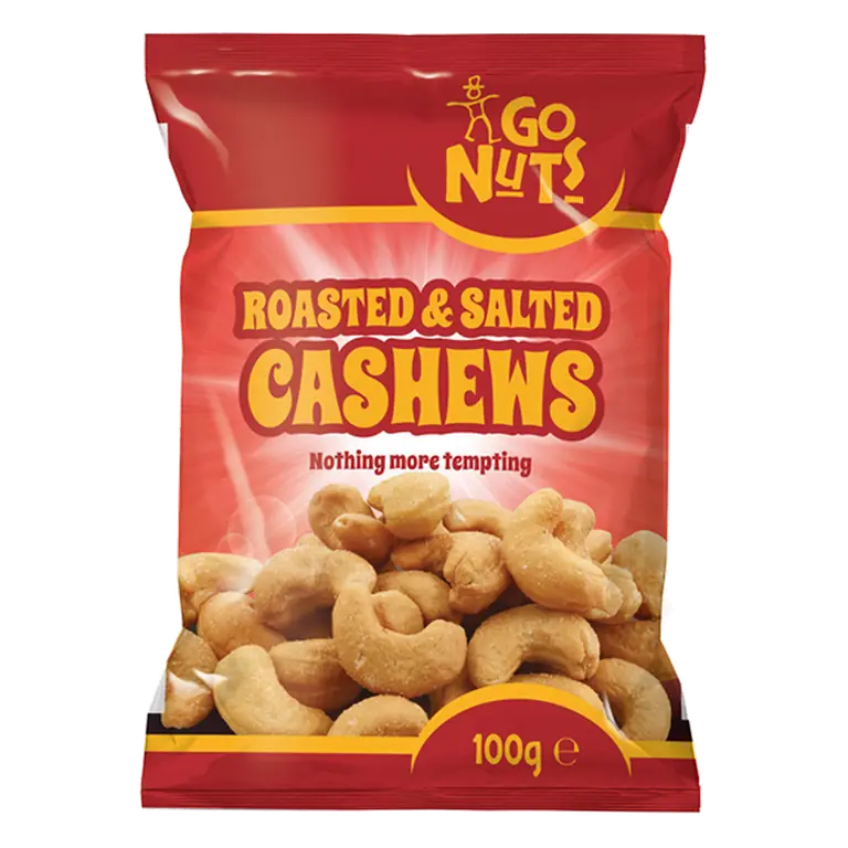 Go Nuts Roasted & Salted Cashews 100g