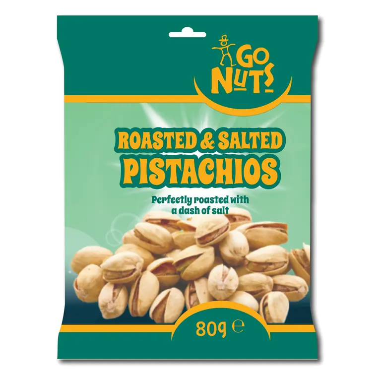 Go Nuts Roasted & Salted Pistachios 80g