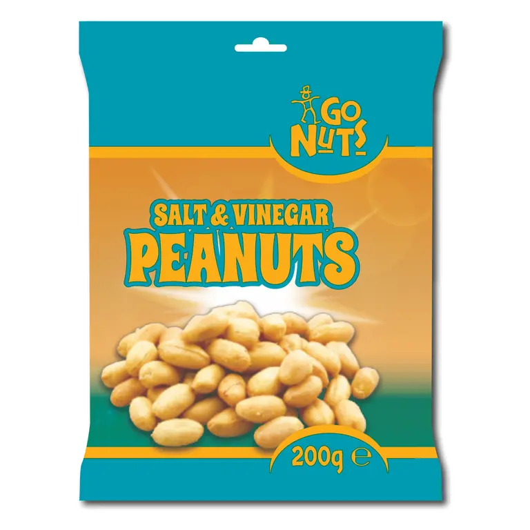Go Nuts Salt and Vinegar Peanuts 200g