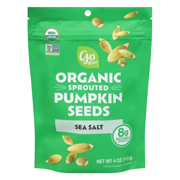 Organic Sprouted Pumpkin Seeds with Sea Salt