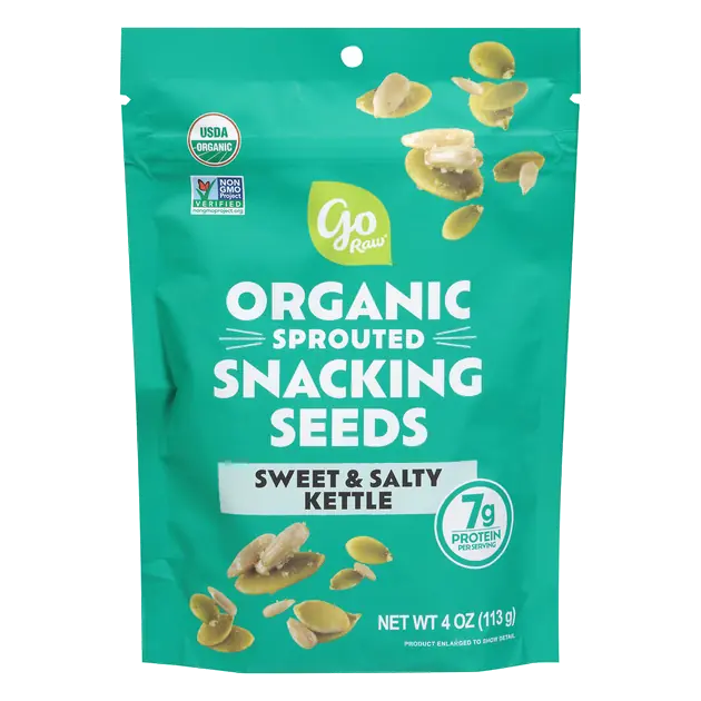 Go Raw Organic Sprouted Snacking Seeds, Sweet & Salty Kettle