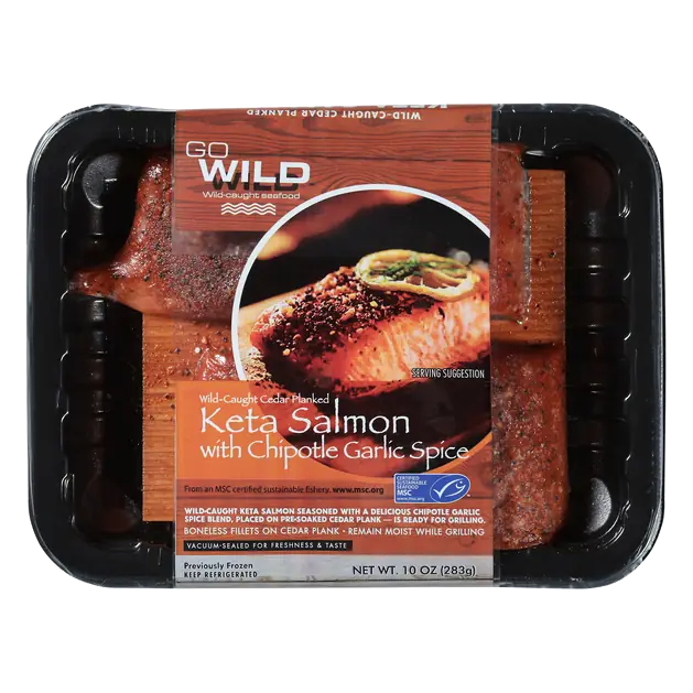 Boneless Alaskan Salmon w/Chipotle Garlic Spice Previously Frozen