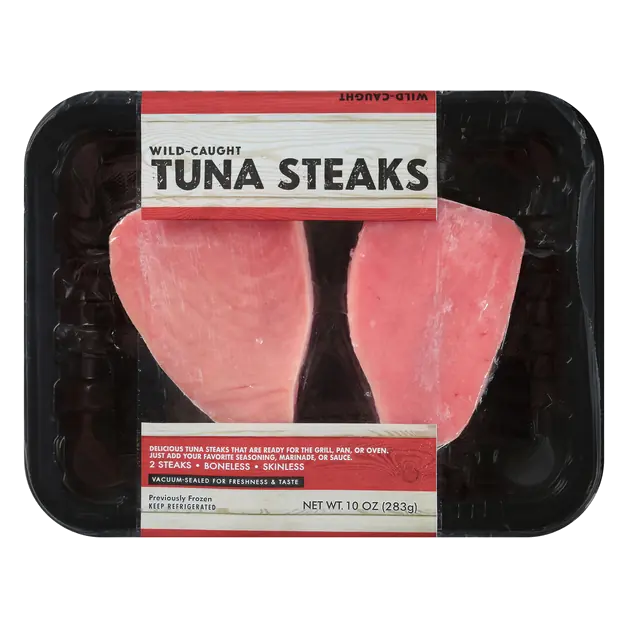 Wild Caught Boneless Skinless Tuna Steaks - 2 ct Previously Frozen