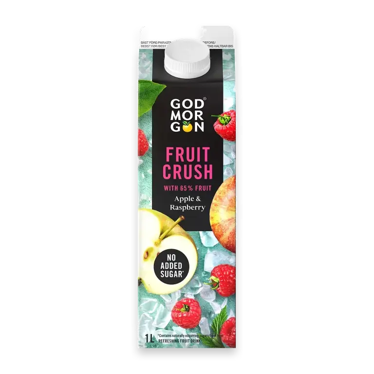 Fruktdryck Fruit Crush Äpple Hallon 1000ml God Morgon®