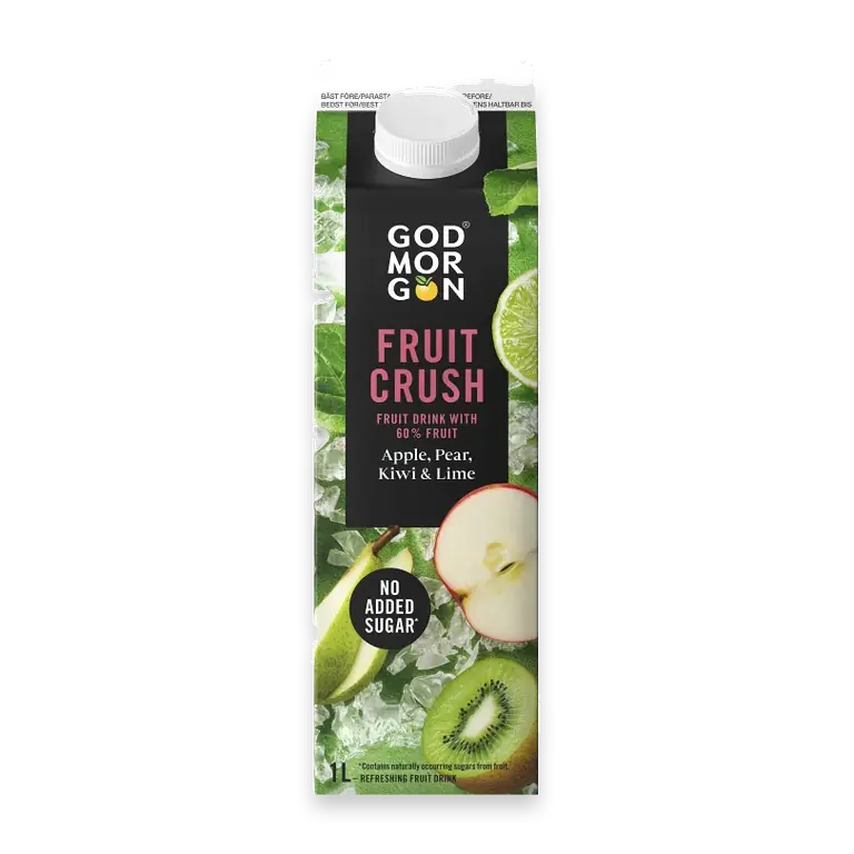 Fruktdryck Fruit Crush Äpple Päron Kiwi Lime 1000ml God Morgon®