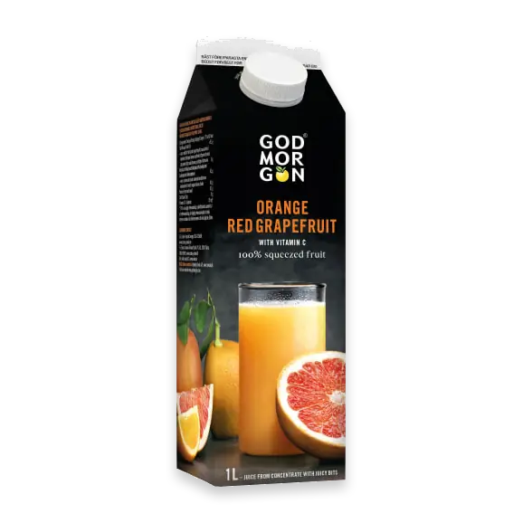 Orange Red Grapefruit Juice With Bits