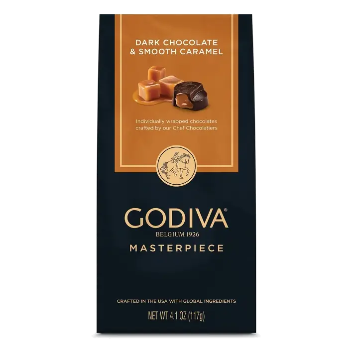 Godiva Masterpiece Dark Chocolate Caramel, 4.1oz