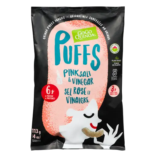 Gluten-Free Puffs Pink Salt & Vinegar 113 g