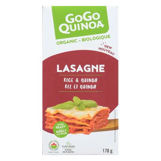 Organic Pasta Lasagna Rice & Quinoa 170 g