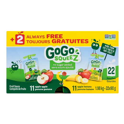 Fruit Sauce Apple Banana 22 x 90 g