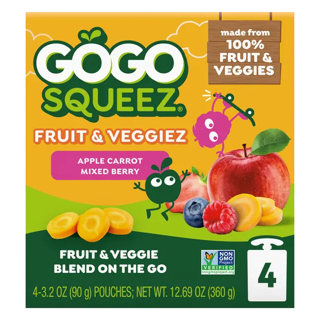 Fruit & Veggiez on the Go Boulder Berry - 4 ct