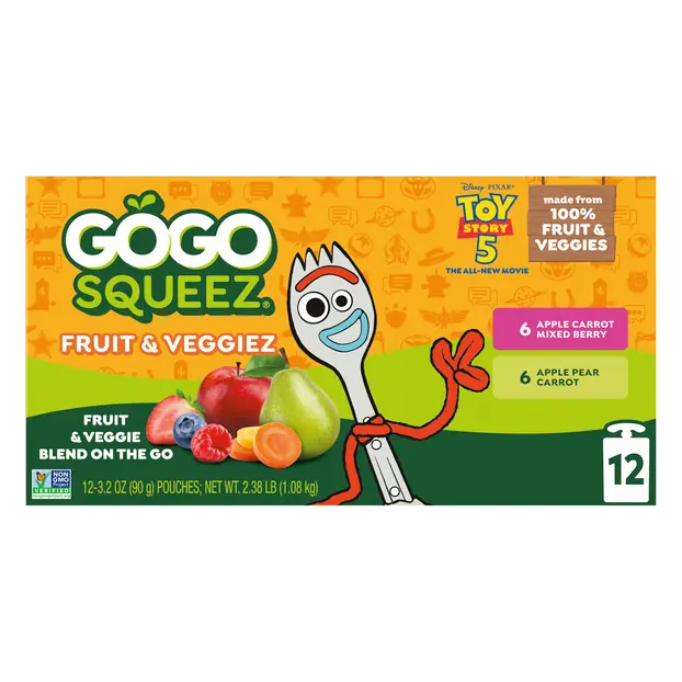 Fruit & Veggiez on the Go Variety Pack - 12 ct