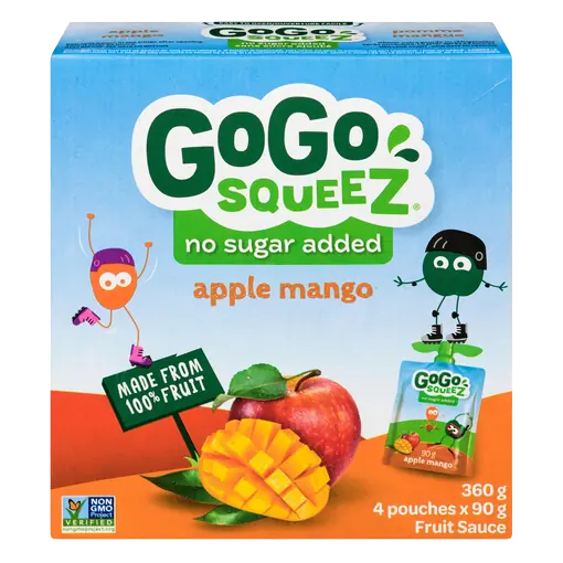 Gluten-Free Fruit Sauce Apple Mango 4 x 90 g