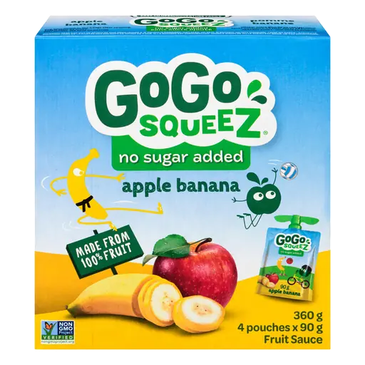 Fruit Sauce Apple Banana 4 x 90 g