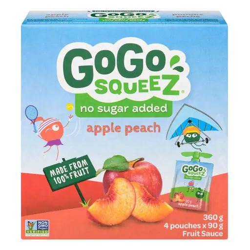 Fruit Sauce Apple Peach 4 x 90 g
