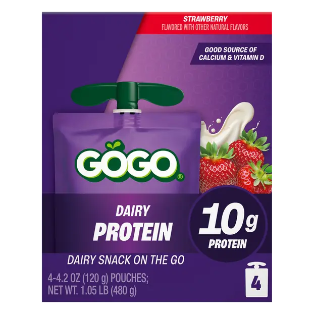 GoGo Strawberry Dairy Protein Snack