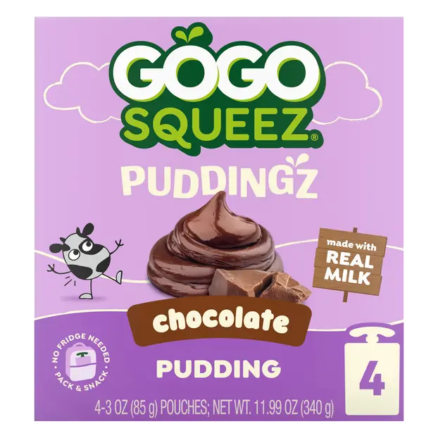 PuddingZ Chocolate Pudding - 4 ct