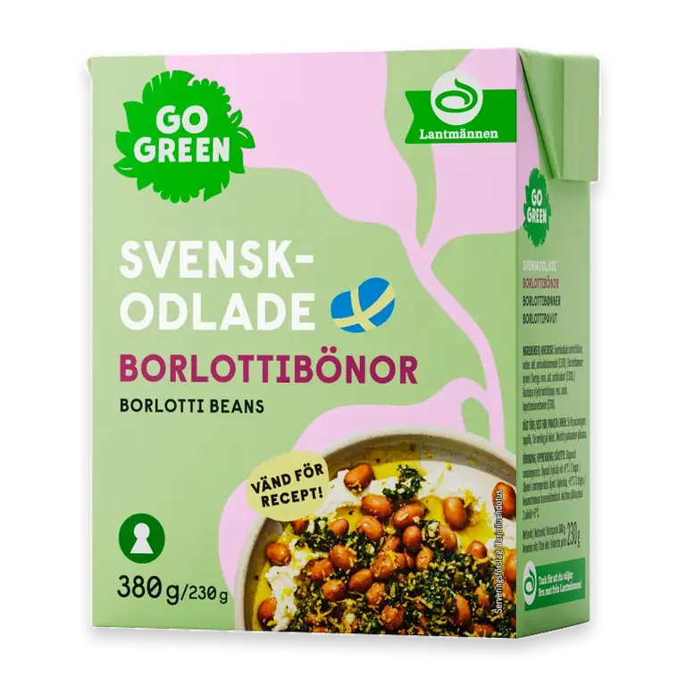 Borlottibönor Svenskodlade 380g