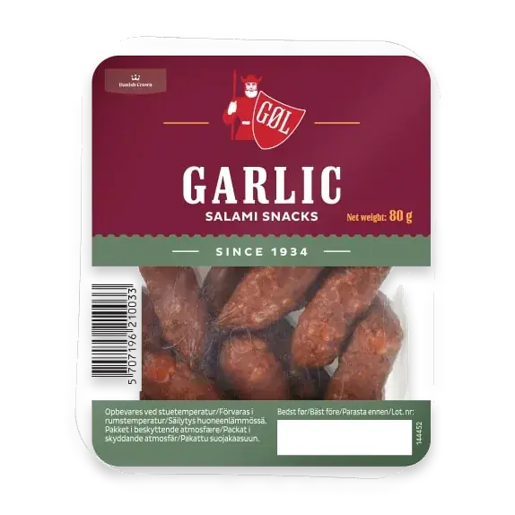 Garlic Salami Snacks