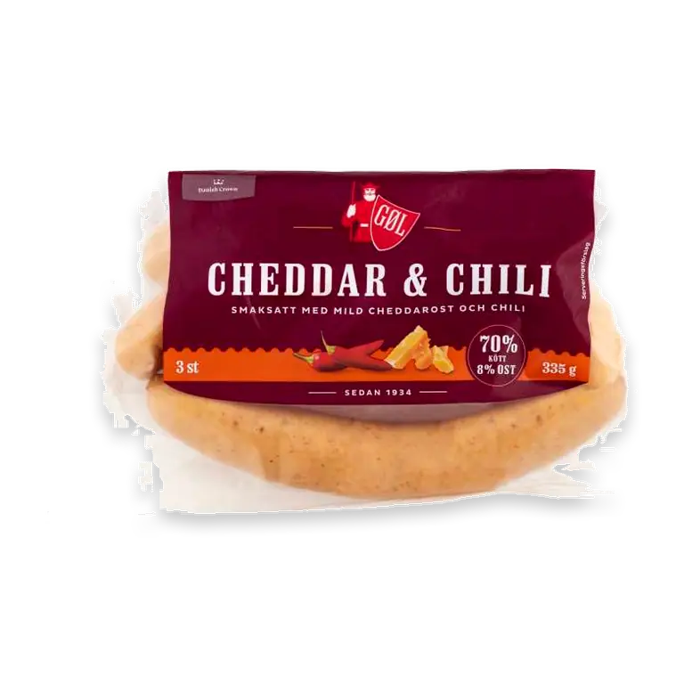 Korv Cheddar & chili