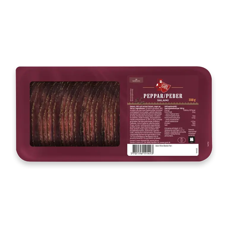 Pepparsalami skivad 350g