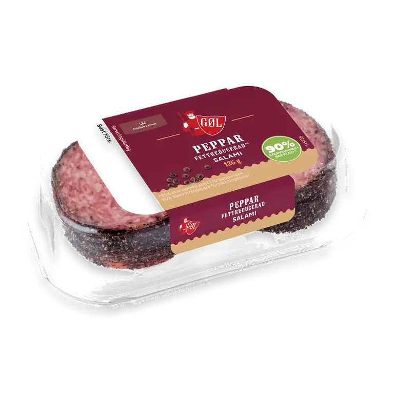 Pepparsalami skivad Fettsnål 125g Göl Pölser