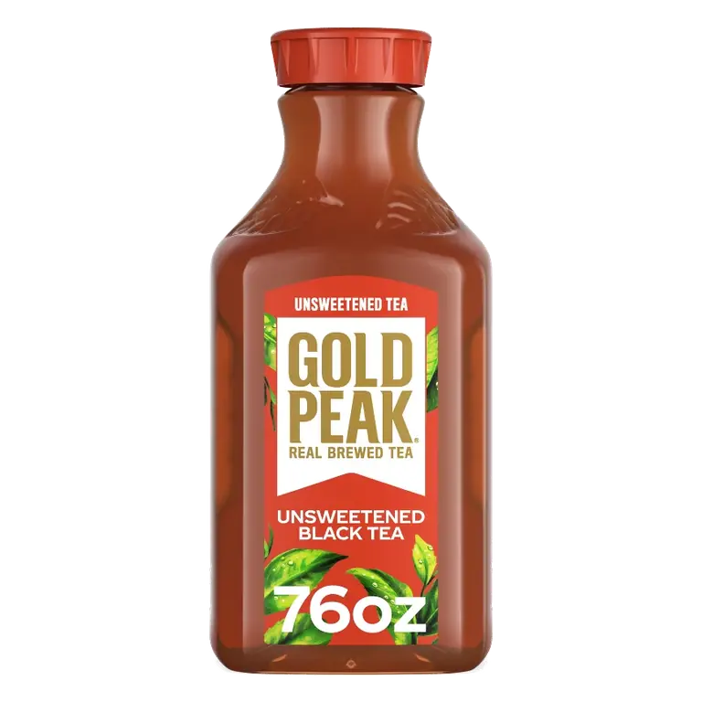 GOLD PEAK Unsweetened Black Iced Tea Drink, 76 fl oz