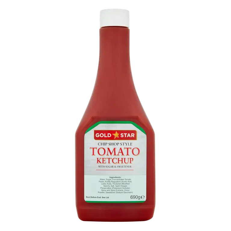 Gold Star Tomato Ketchup with Sugar & Sweetener 690g