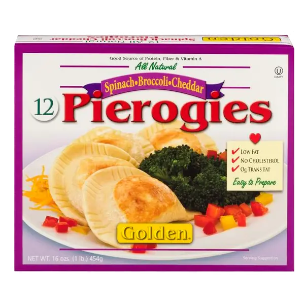 All Natural Spinach Broccoli & Cheddar Pierogies - 12 ct Frozen