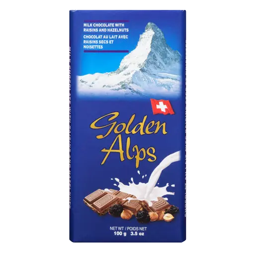 Chocolate Bar Raisin & Hazelnut 100 g