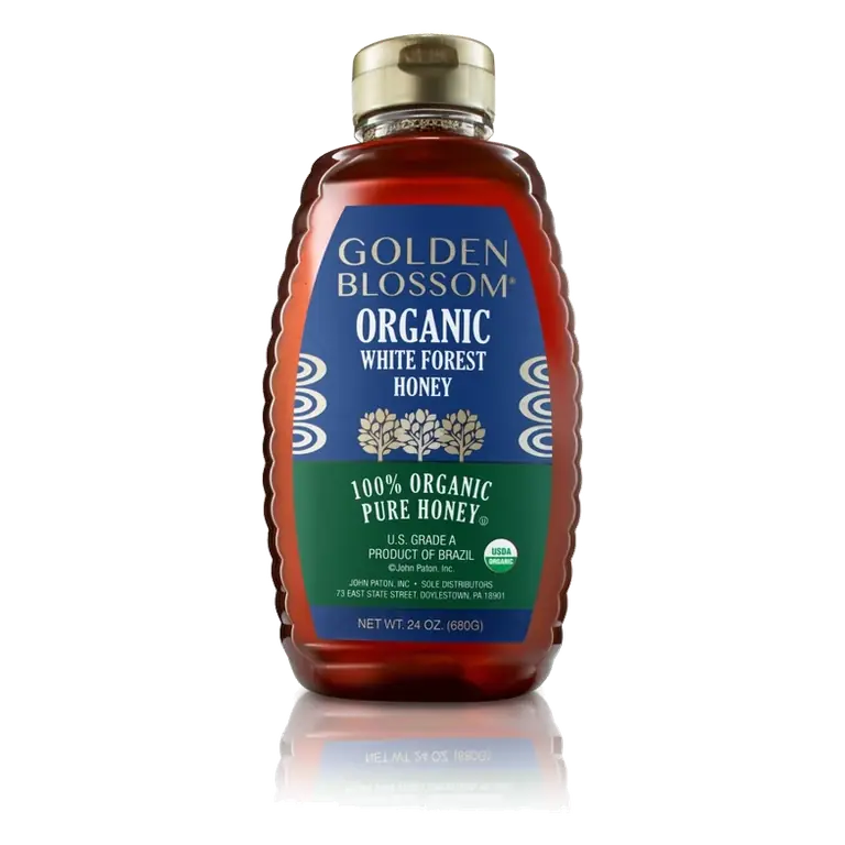 Golden Blossom Organic White Forest Honey, 24 oz