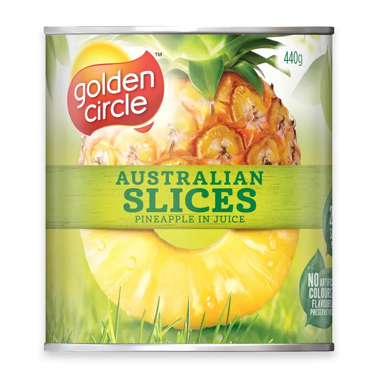 Australian Canned Fruit Tinned Pineapple Slices in Juice