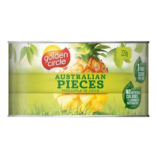 Australian Pineapple Pieces In Juice