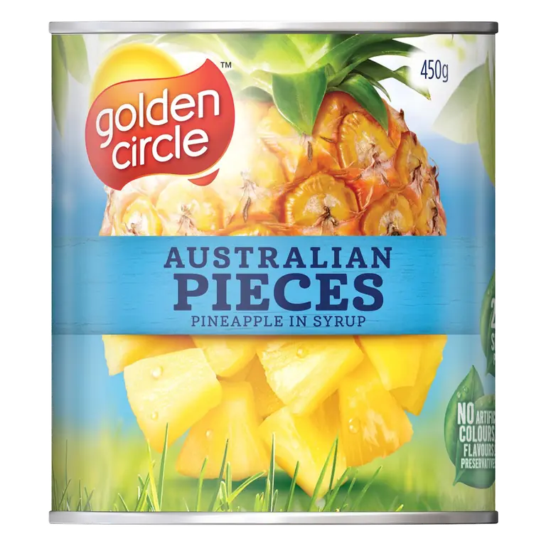 Australian Pineapple Pieces In Syrup