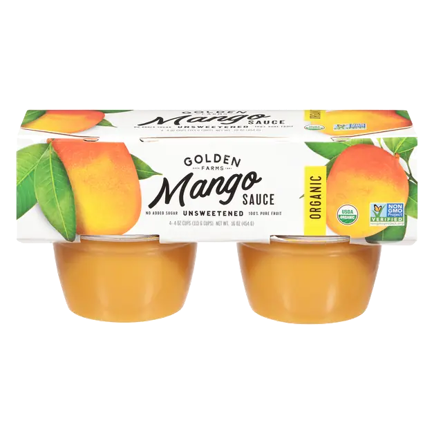 Organic Unsweetened Mango Sauce - 4 ct