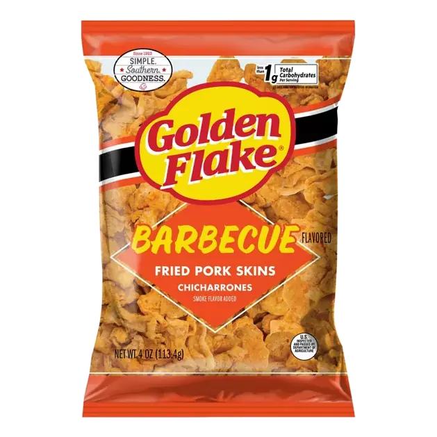 Chicharrones, Fried Pork Skins, Barbecue Flavored