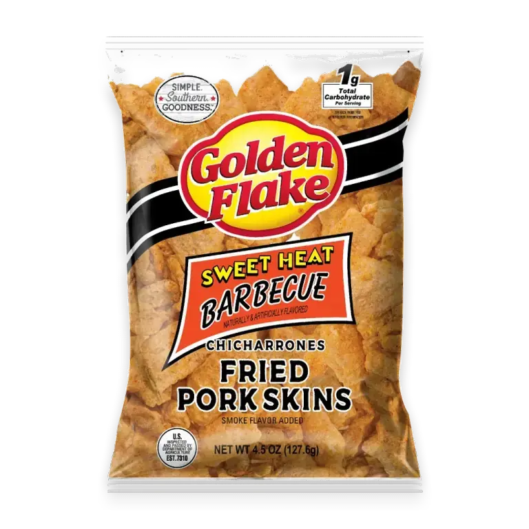 Louisana Sweet Heat Barbeque Flavor Fried Pork Skins