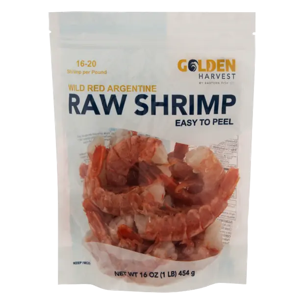 Wild Raw Easy Peel Red Argentine Shrimp 16-20 ct Frozen