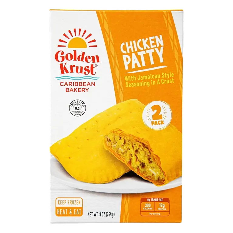 Golden Krust Jamaican Style Chicken Patties, 9oz/2ct