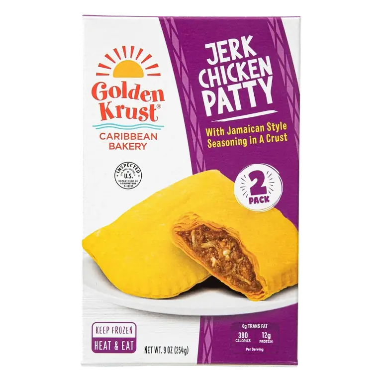 Golden Krust Jamaican Style Jerk Chicken Patties, 9oz/2ct