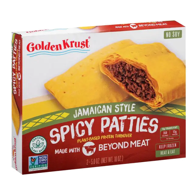 Jamaican Style Plant-Based Protein Turnover Spicy Patties