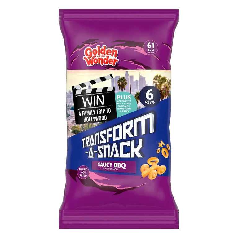 Transform-a-Snack Saucy BBQ Flavour Snacks 6 x 12g (72g)